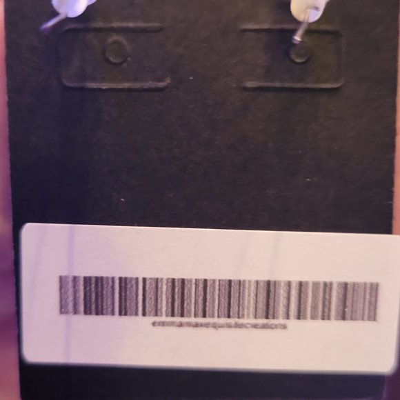 Black Cow Axolotl Charm Earrings - Picture 5 of 6